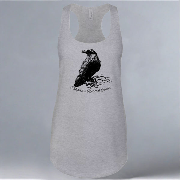 California Wildlife Center - Ladies Racerback Tank - Heather Gray