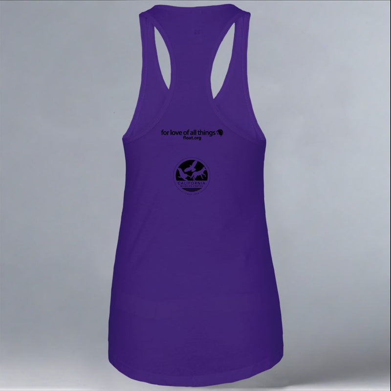 California Wildlife Center - Ladies Racerback Tank - Purple Rush