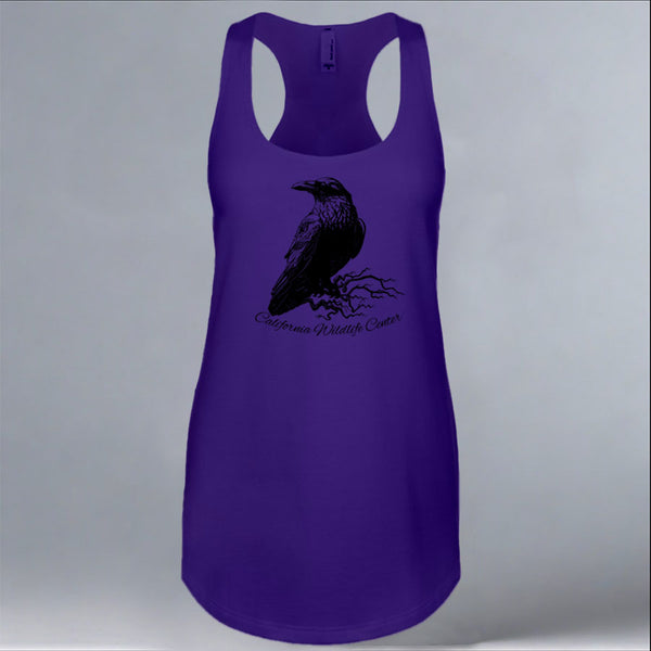 California Wildlife Center - Ladies Racerback Tank - Purple Rush