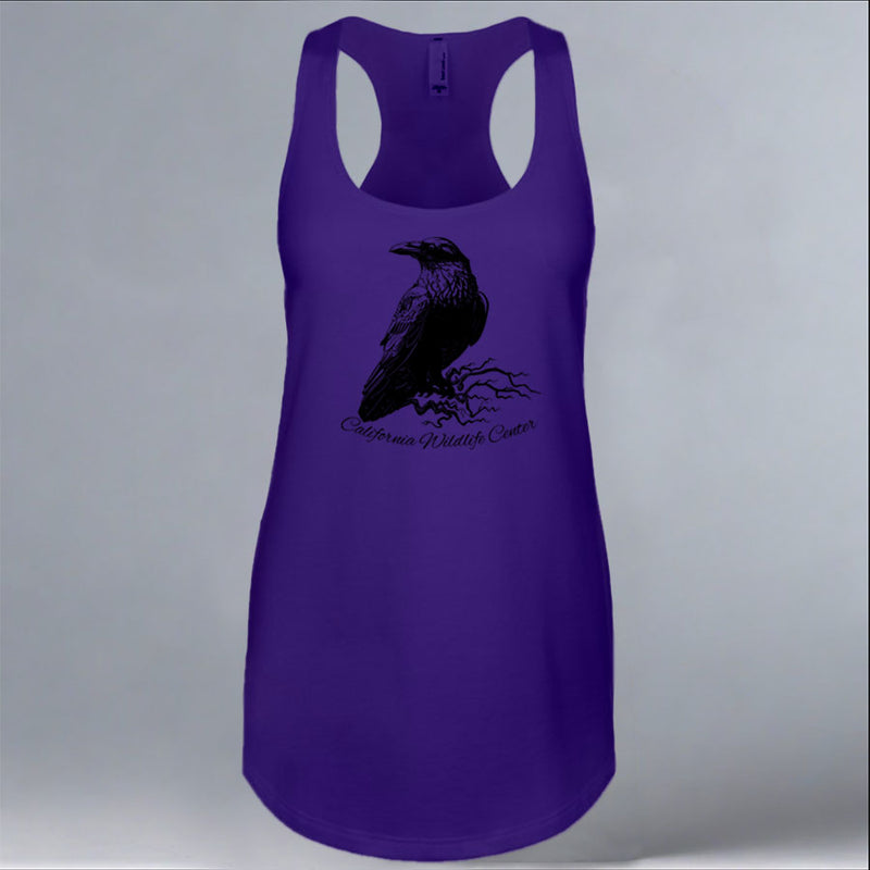 California Wildlife Center - Ladies Racerback Tank - Purple Rush