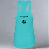 California Wildlife Center - Ladies Racerback Tank - Tahiti Blue
