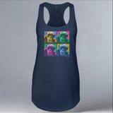 Noelle - Ladies Racerback Tank - Indigo