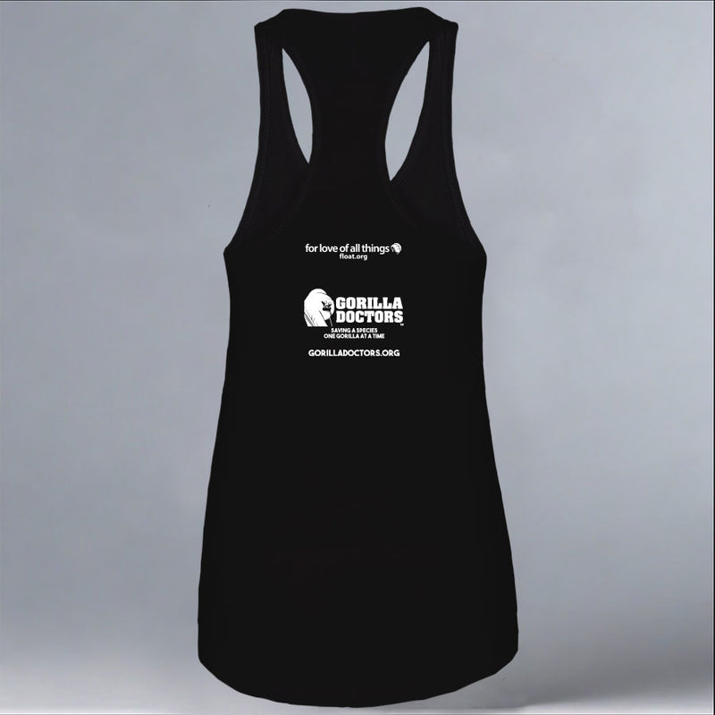Gorilla Doctors - Ladies Racerback Tank - Black