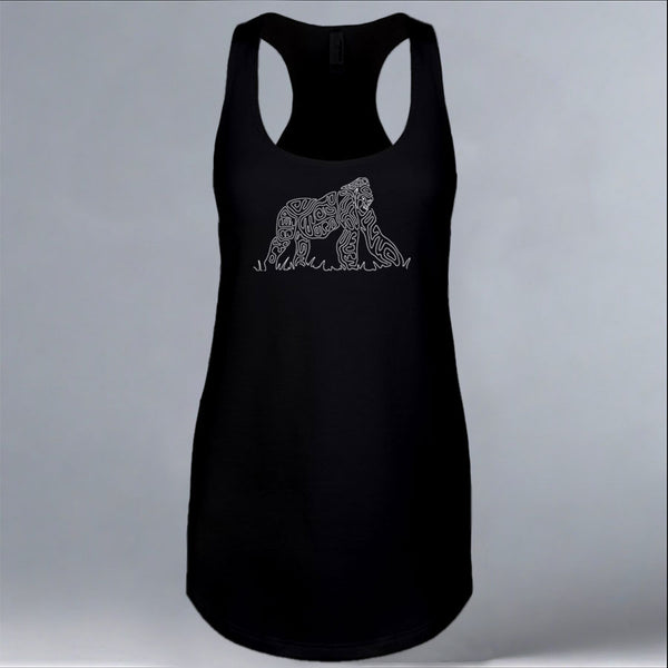 Gorilla Doctors - Ladies Racerback Tank - Black