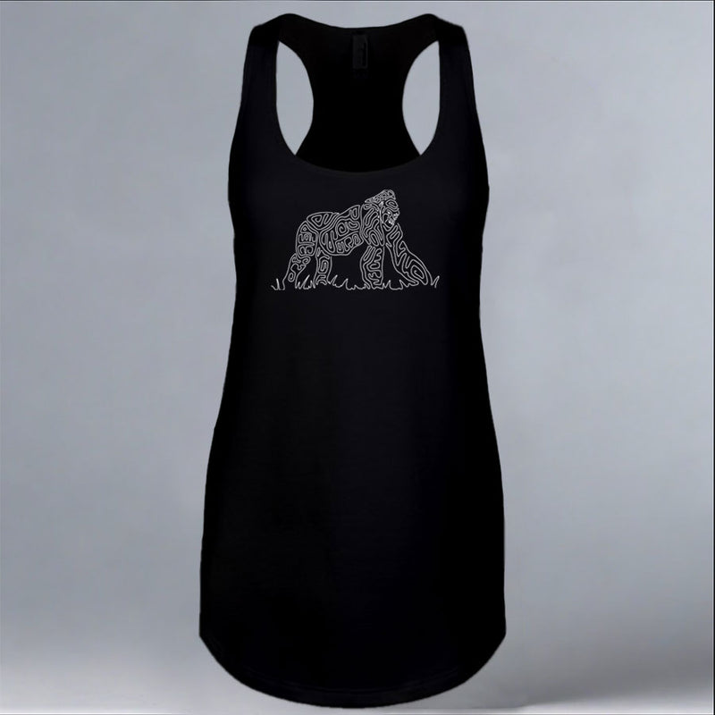 Gorilla Doctors - Ladies Racerback Tank - Black