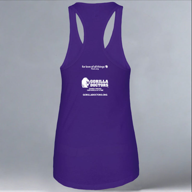 Gorilla Doctors - Ladies Racerback Tank - Purple Rush