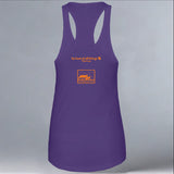 Grand Canyon Wolf Recovery Project - Ladies Racerback Tank - Purple Rush