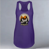 Grand Canyon Wolf Recovery Project - Ladies Racerback Tank - Purple Rush