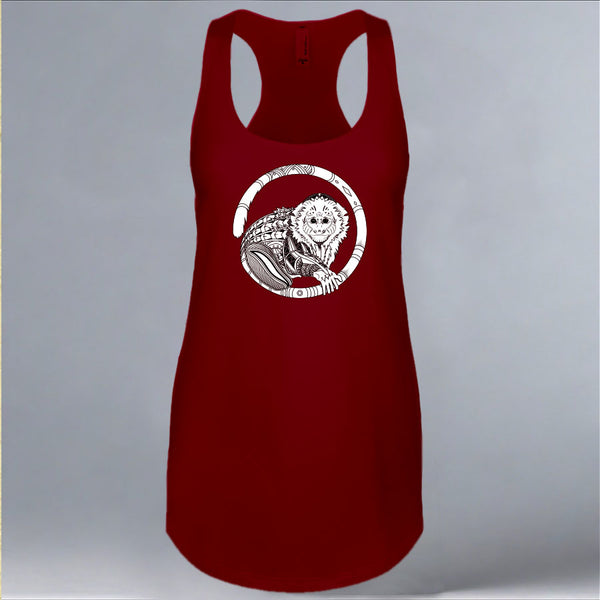 Jungle Friends - Ladies Racerback Tank - Cardinal