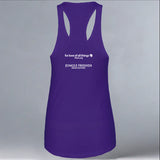 Jungle Friends - Ladies Racerback Tank - Purple Rush