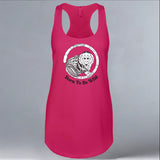 Jungle Friends - Ladies Racerback Tank - Raspberry