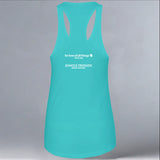 Jungle Friends - Ladies Racerback Tank - Tahiti Blue