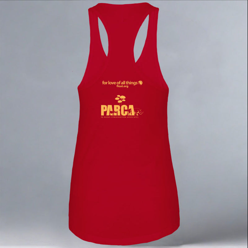PARCA - Ladies Racerback Tank - Red