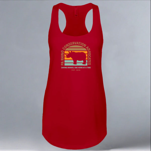 PARCA - Ladies Racerback Tank - Red