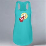 Rabbit Haven - Ladies Racerback Tank - Tahiti Blue