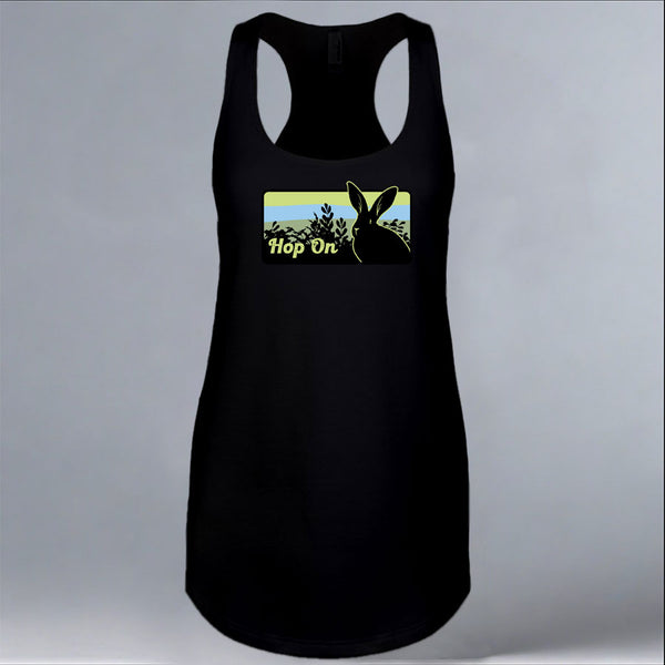 Rabbitats - Ladies Racerback Tank - Black
