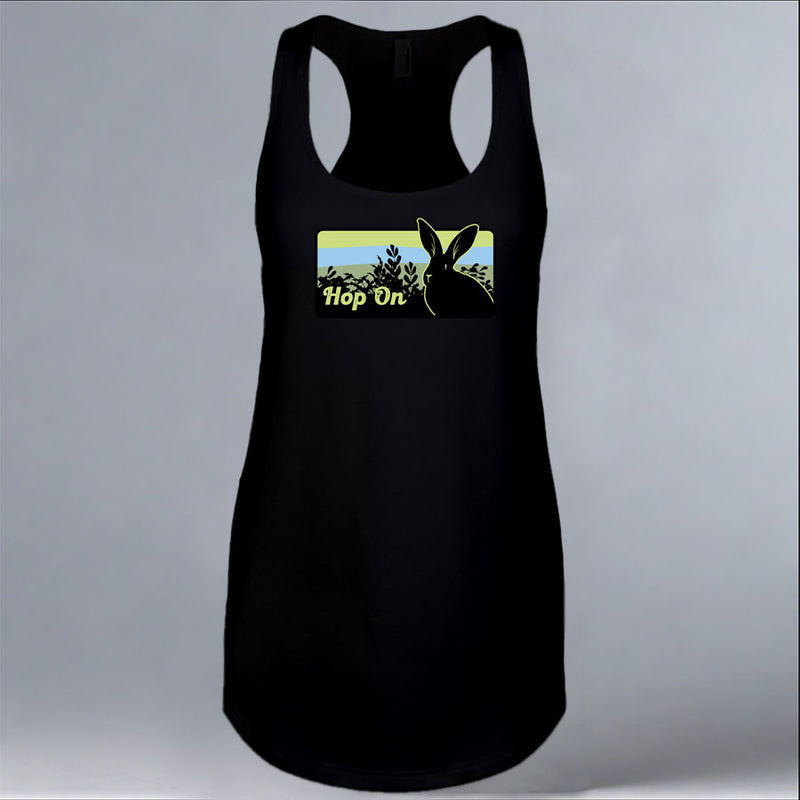 Rabbitats - Ladies Racerback Tank - Black