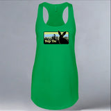 Rabbitats - Ladies Racerback Tank - Kelly