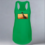 Save Giraffes Now - Ladies Racerback Tank - Kelly