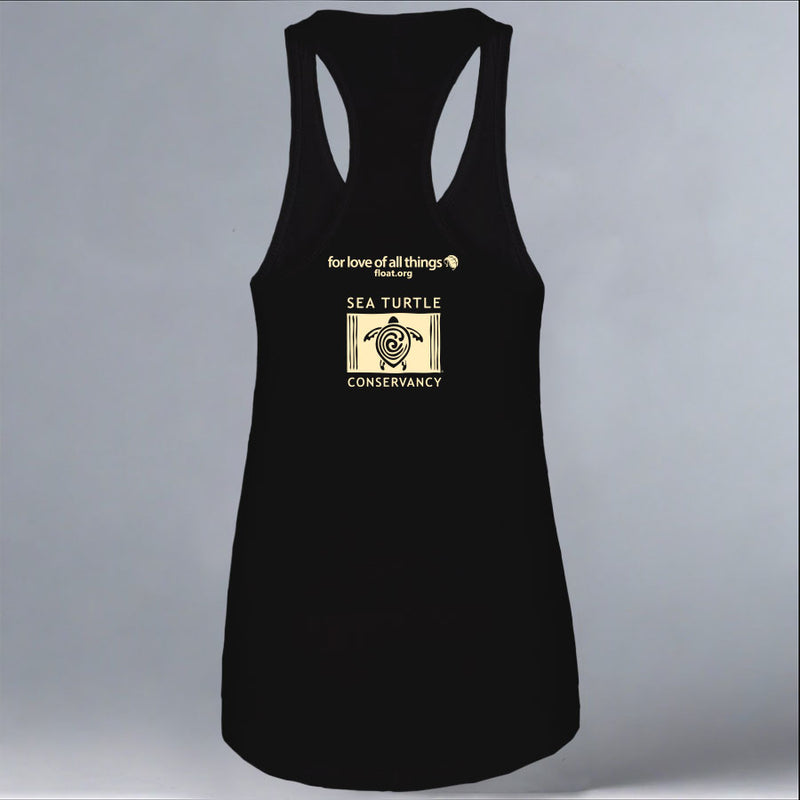Tour de Turtles - Ladies Racerback Tank - Black