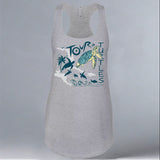 Tour de Turtles - Ladies Tank - Heather Gray