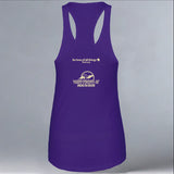 Wheek On! - Ladies Racerback Tank - Purple Rush