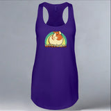 Wheek On! - Ladies Racerback Tank - Purple Rush