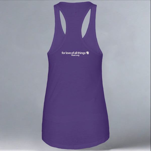 Wolf Haven - Ladies Racerback Tank - Purple Rush