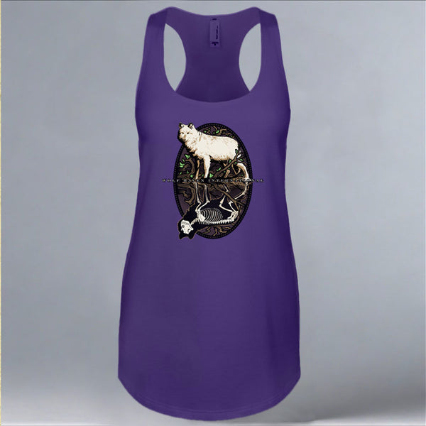 Wolf Haven - Ladies Racerback Tank - Purple Rush