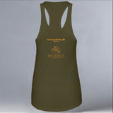 Bat World Sanctuary - Ladies Racerback Tank - Military Green