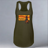 Bat World Sanctuary - Ladies Racerback Tank - Military Green