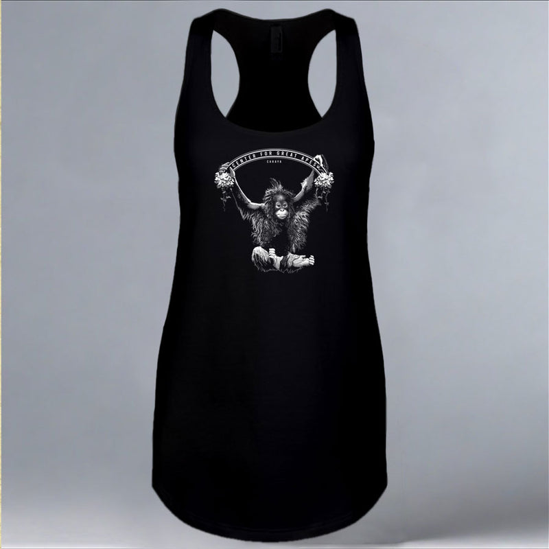 Cahaya - Ladies Racerback Tank - Black