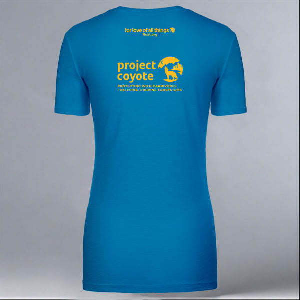 Project Coyote - Ladies Fitted V-Neck - Turquoise