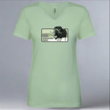 Alaska Wildlife Conservation Center - Ladies V-Neck - Mint