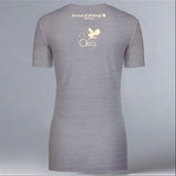 All About Owls - Ladies V-Neck - Heather Gray