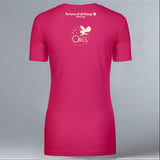 All About Owls - Ladies V-Neck - Raspberry