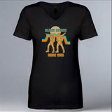 Alpine Rescue Team - Ladies V-Neck - Black