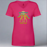Alpine Rescue Team - Ladies V-Neck - Raspberry