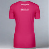 American Whitewater - Ladies V-Neck - Raspberry