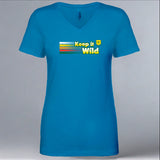 Keep it Wild - Ladies V-Neck - Turquoise