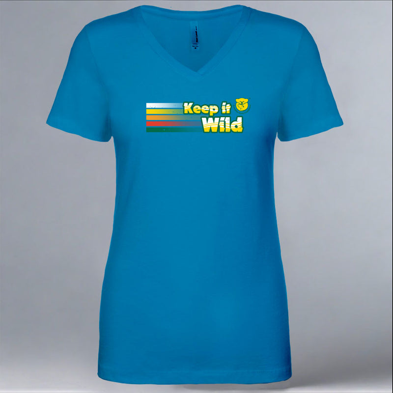 Keep it Wild - Ladies V-Neck - Turquoise