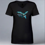 Bat World Sanctuary - Ladies V-Neck - Black