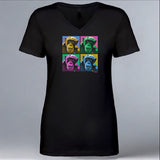 Noelle - Ladies V-Neck - Black