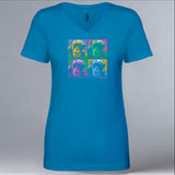 Noelle - Ladies V-Neck - Turquoise