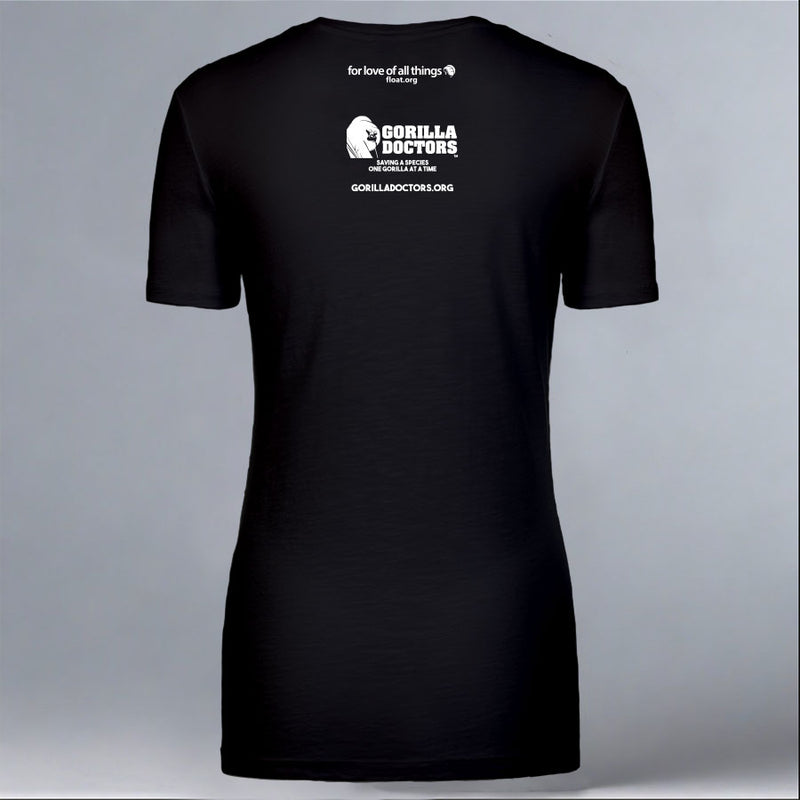 Gorilla Doctors - Ladies V-Neck - Black