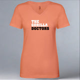 Gorilla Doctors - Ladies V-Neck - Light Orange