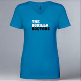Gorilla Doctors - Ladies V-Neck - Turquoise