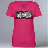 Grand Canyon Wolf Recovery Project - Ladies V-Neck - Raspberry