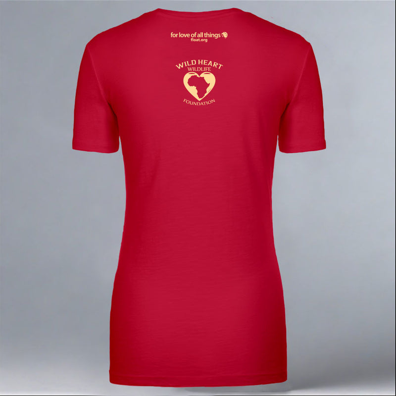Protect Our Bushbabies - Ladies V-Neck - Red