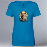 Protect Our Bushbabies - Ladies V-Neck - Turquoise